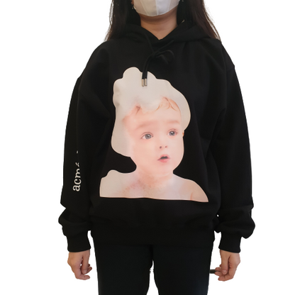 ADLV Baby Face Hoodie Black Bubble