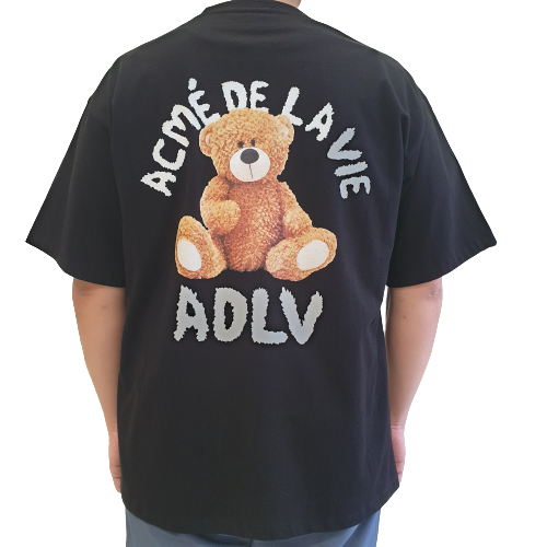 ADLV Baby Face T-shirt Black Teddy Bear Doll