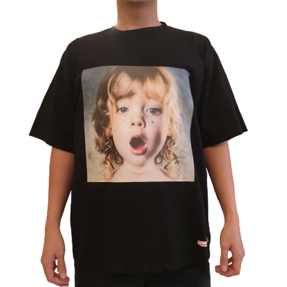 ADLV Baby Face Short Sleeve Jewelry T-Shirt Black