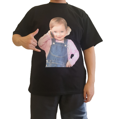 ADLV Baby Face T-shirt Black Telephone Girl Jumper