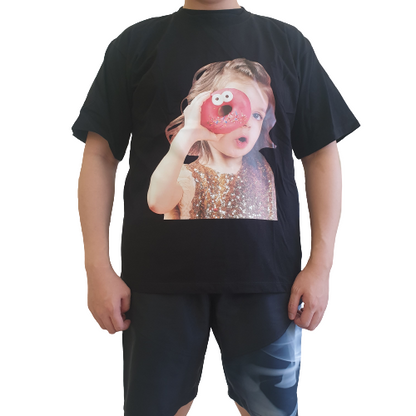 ADLV Baby Face Short Sleeve T-Shirt Black - Donut 4