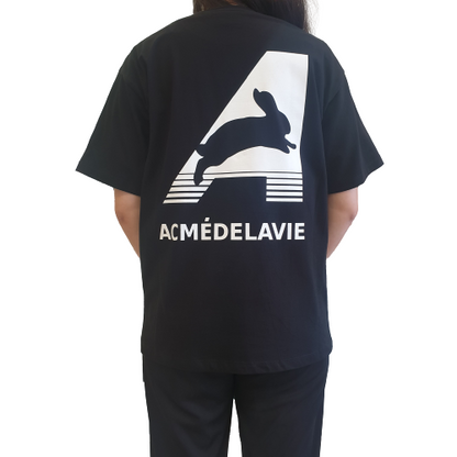 ADLV Short Sleeve T-shirt Rabbit Black